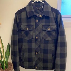 Pendleton Men’s Black and Gray Plaid Coat